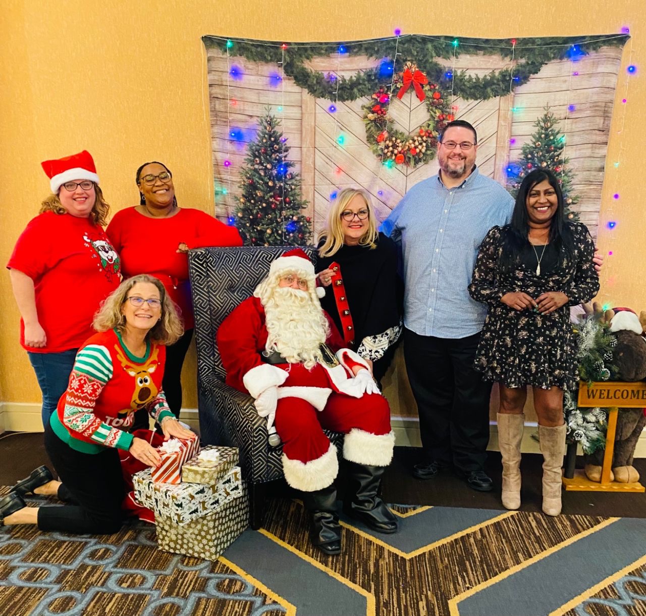 Santa Tony with family