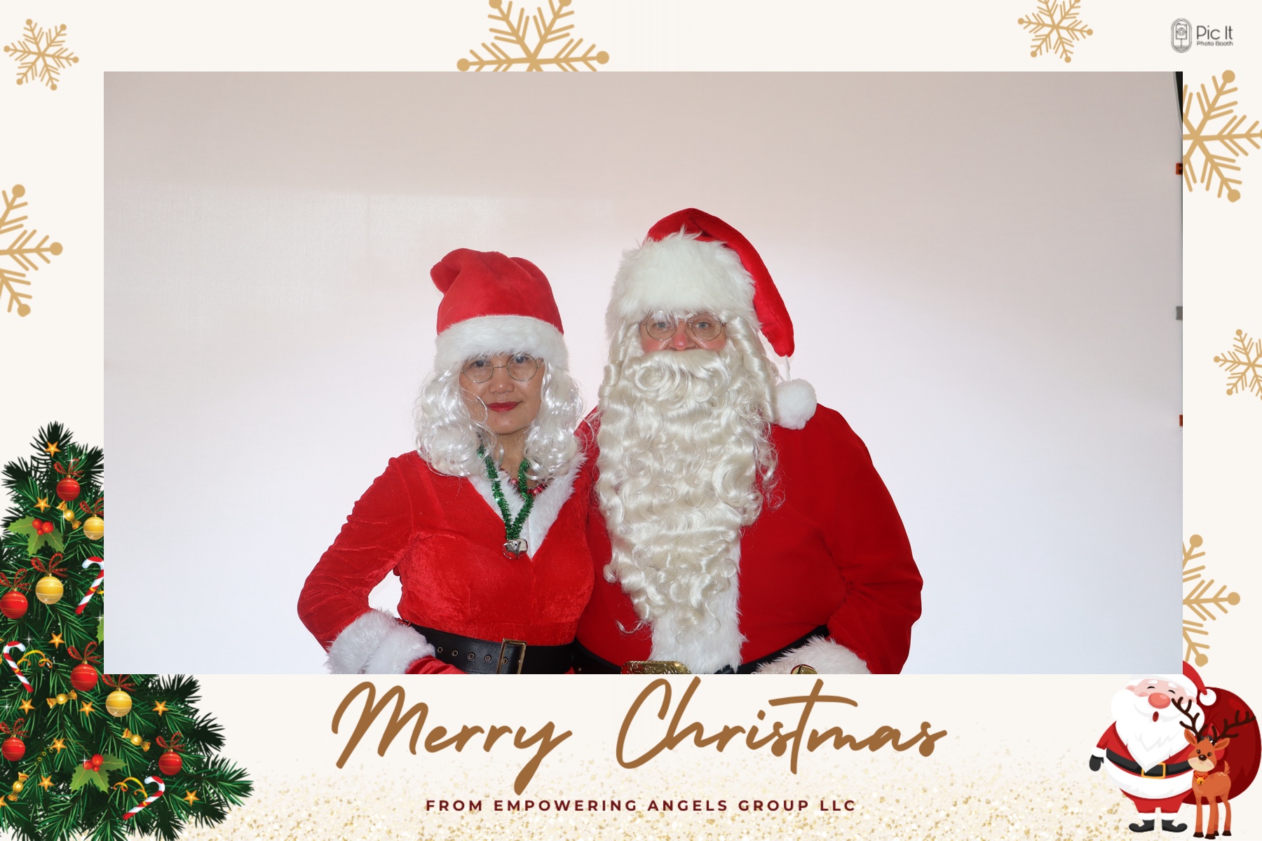 Santa Tony with kids
